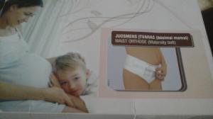 Juosmens  įtvaras  būsimai  mamai  