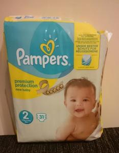 Pampers sauskelnes is norvegijos, 2 dydis (3 - 6 kg), 31 vnt