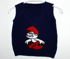 Liemenė berniukui "smurfas"
