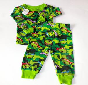 Kamufliažinės turtles pižamos berniukams
